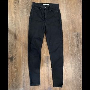 Topshop Moto Jamie High Waisted Black Jeans